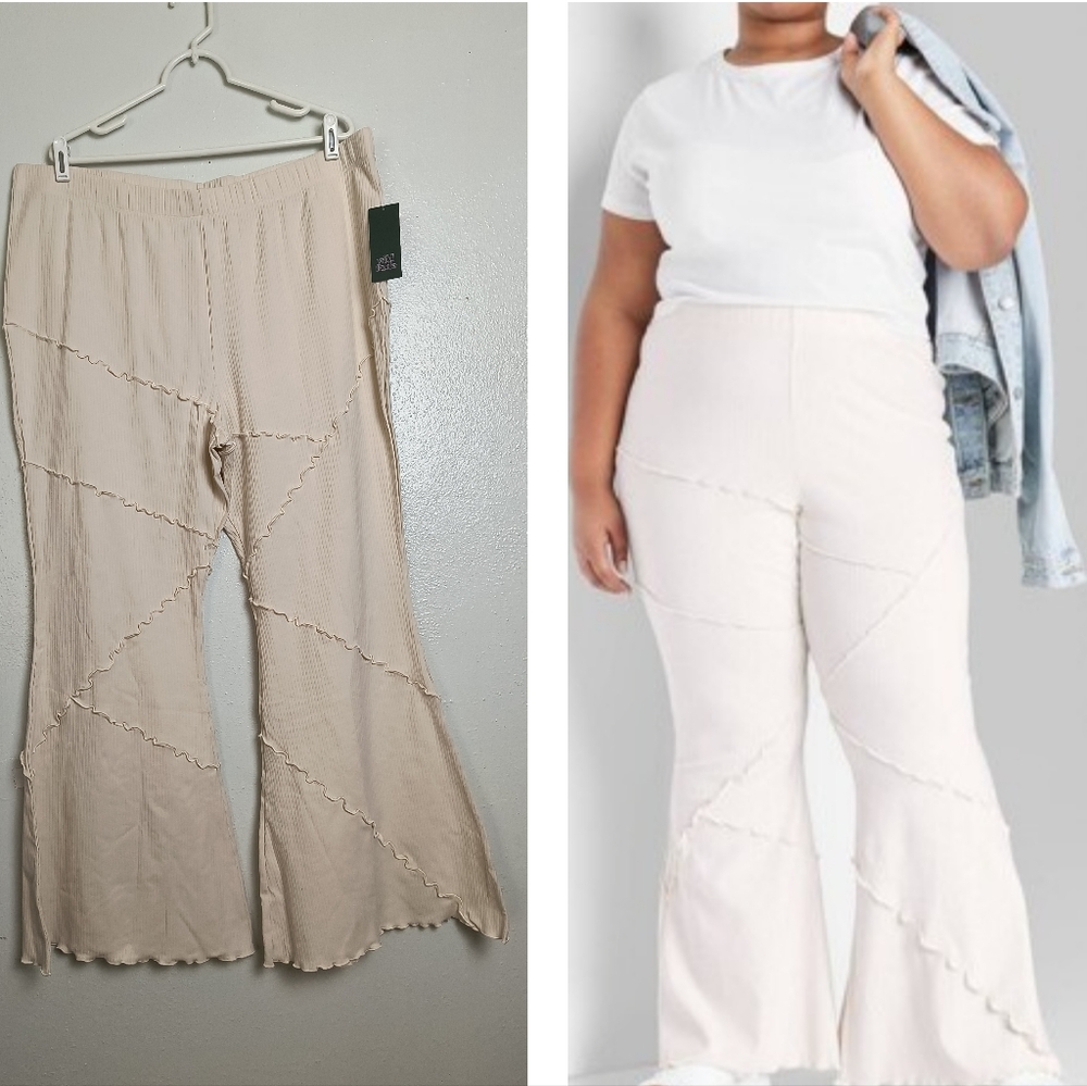Wild Fable Cream Flare Leggings Sizing Available Size 2X 3X 4X